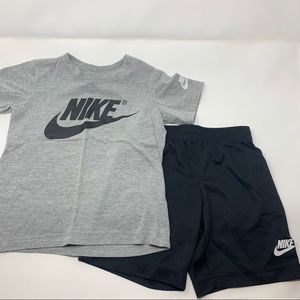Nike athletic tee shirt and shorts set 4-5